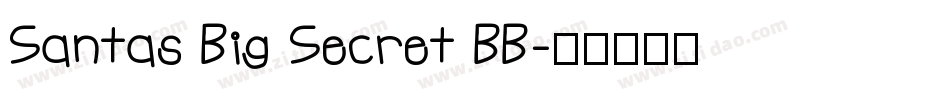 Santas Big Secret BB字体转换